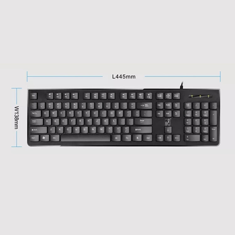 Tastiera per computer cablata USB con chiave quadrata ZGB S500, Square Key (Black), Square Key (White)