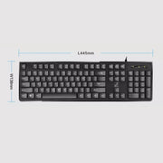 Tastiera per computer cablata USB con chiave quadrata ZGB S500, Square Key (Black), Square Key (White)