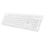 Tastiera per computer cablata USB con chiave rotonda ZGB S500, Round Key (Black), Round Key (White)