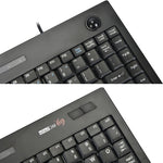 MC Saite MC-9712 Tastiera per computer multimediale cablata a 88 tasti con trackball per Windows, MC-9712