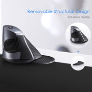 Mouse verticale ergonomico wireless DELUX M618GX Mouse ottico 1600 DPI, M618GX