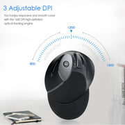 Mouse verticale ergonomico wireless DELUX M618GX Mouse ottico 1600 DPI, M618GX