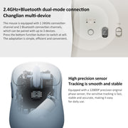Mouse per computer ultrasottile originale Xiaomi dual-mode 1200 DPI 3