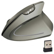 HXSJ T24 Mouse ergonomico verticale wireless a 6 pulsanti 2400 DPI 2.4G con ricevitore USB, 6 Buttons T24 Black, 6 Buttons T24 Grey