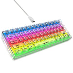 HXSJ V700T Tastiera meccanica retroilluminata RGB a membrana cablata a 61 tasti, V700T