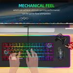 HXSJ V700B+A867 Set tastiera e mouse retroilluminati RGB cablati, V700B+A867