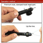 Legatore per lenza da pesca Dispositivo per legare il gancio da pesca Strumento per legare i nodi manuale, Fishing Hook Tie Device