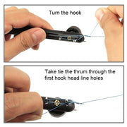 Legatore per lenza da pesca Dispositivo per legare il gancio da pesca Strumento per legare i nodi manuale, Fishing Hook Tie Device