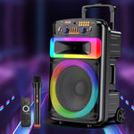 Cassa acustica portatile ricaricabile trolley 12" 40W Luce LED Bluetooth TWS/SD/USB KK-12101Cassa acustica portatile ricaricabile trolley 12" 40W Luce LED Bluetooth TWS/SD/USB KK-12101