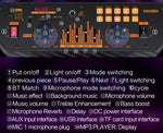 Cassa acustica portatile ricaricabile trolley 15" 40W Luce LED Bluetooth/SD/USB KK-15101