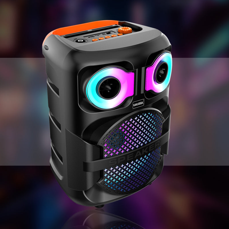 Cassa acustica ricaricabile 8" 10W luci LED Bluetooth/FM/USB KK-8101