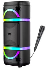 Cassa acustica ricaricabile 2x8" 40W luci LED Bluetooth/FM/USB KK-8207 KK-8207