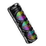 Cassa acustica portatile con tracolla 3x8" 40W Luce LED Bluetooth/Radio/USB KK-8301