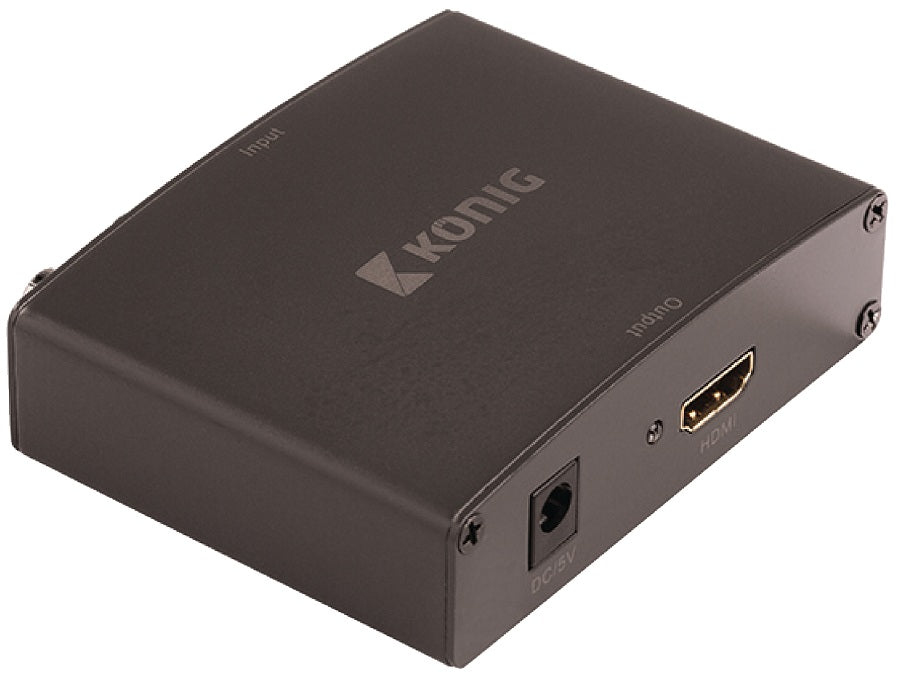 Convertitore video VGA Femmina+2 RCA Femmina - Uscita HDMI Konig