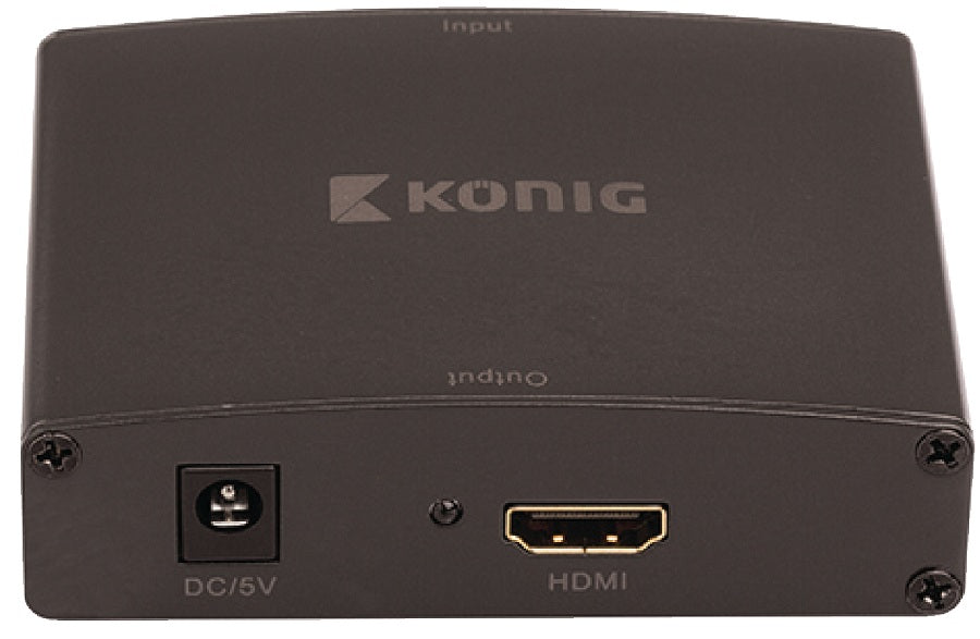 Convertitore video VGA Femmina+2 RCA Femmina - Uscita HDMI Konig 5412810240869 KNVCO3410 WB1395