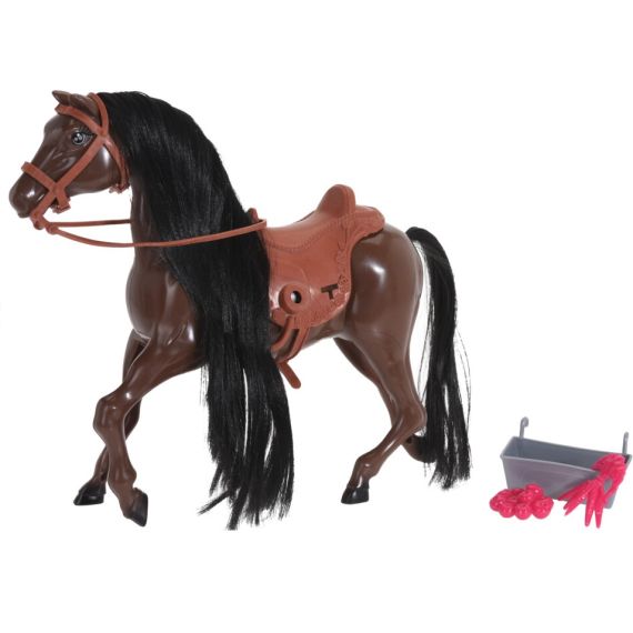 Set da gioco cavallo e mangiatoia 28 cm