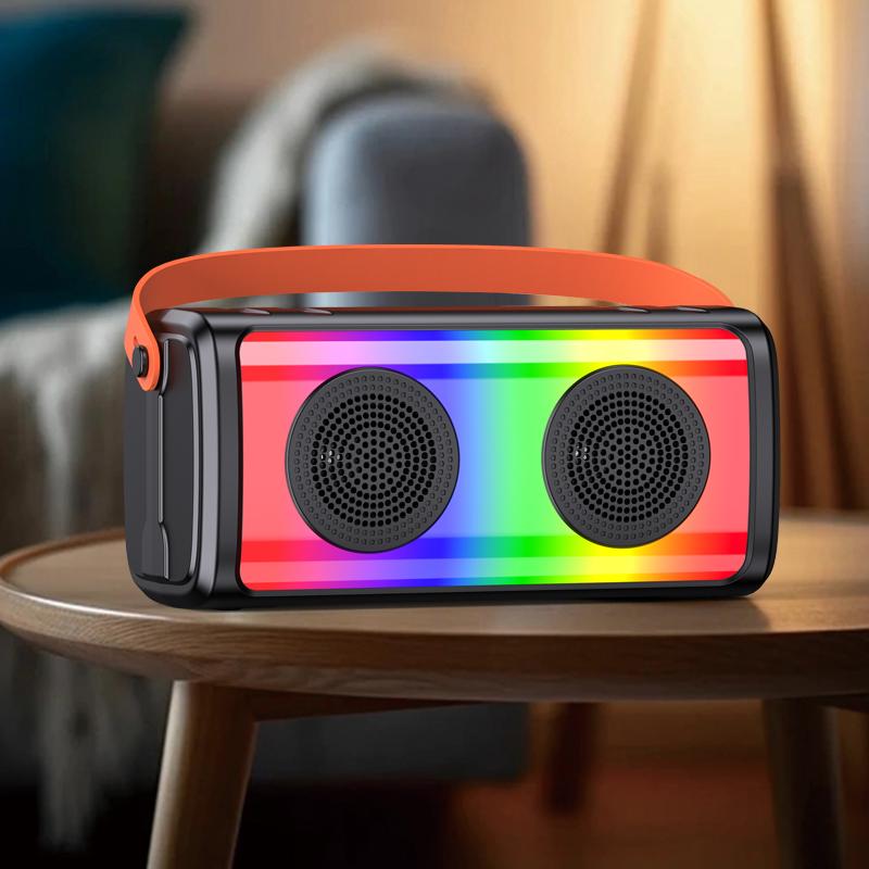 Cassa acustica ricaricabile luce LED Bluetooth/SD/USB/AUX 3" 10W KSC-1002