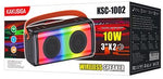 Cassa acustica ricaricabile luce LED Bluetooth/SD/USB/AUX 3" 10W KSC-1002