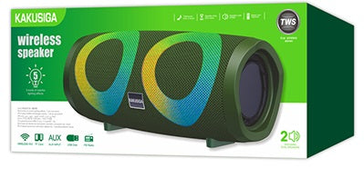 Altoparlante Bluetooth 10W con radio FM verde KSC-615 6921042121772 F2860