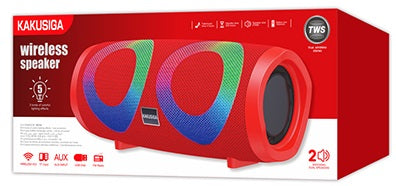 Altoparlante Bluetooth 10W con radio FM rosso KSC-615 6921042121819 F2850
