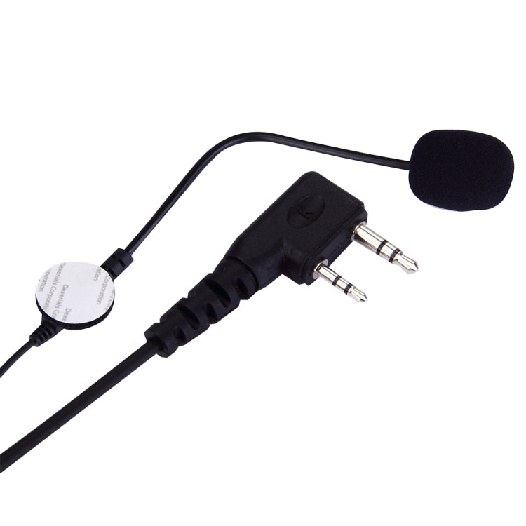 Microfono cuffia casco moto con PTT 2 pin per Baofeng