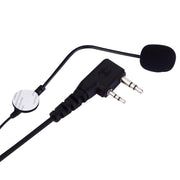 Motorcycle Helmet Headset Microphone with Adjustable Volume 2 Pin PTT for BAOFENG Radio Walkie Talkie