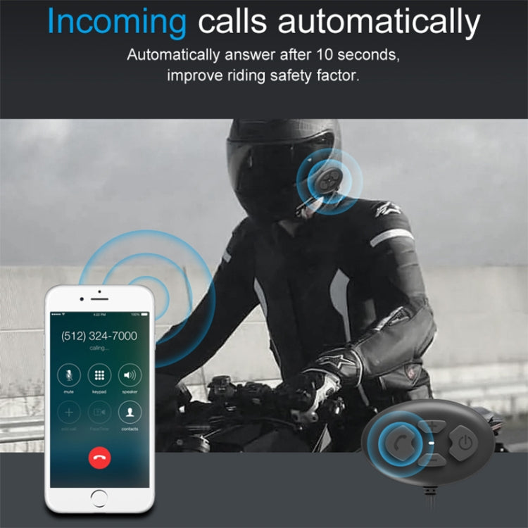 Dier DK12 800m Helmet Headset Wireless Bluetooth 5.0 Waterproof Dual Headset for Motorcycle Call with Intercom Function, DK12