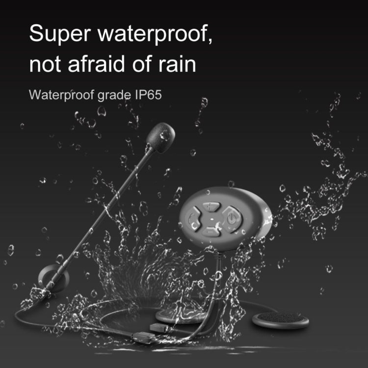 Dier DK11 800m Casco Auricolare Bluetooth senza fili 5.0 Auricolare con doppia chiamata per moto impermeabile, DK11