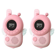 adj-847 Cartoon Bee Shape Children's Walkie Talkie 3km Wireless Call Outdoor Parent-Child Interactive Toy with Flashlight and Anti-Lost Lanyard