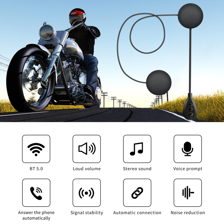 Auricolare Bluetooth V5.0 per casco moto T6, T6