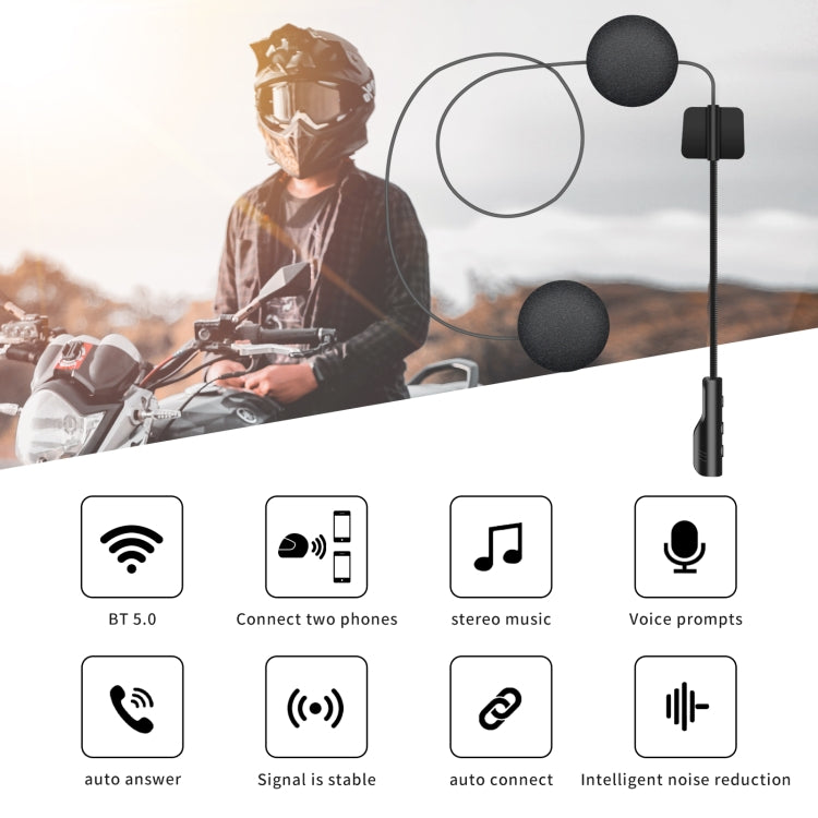 Bluetooth 5.0 Stereo Helmet Headset BT23, BT23