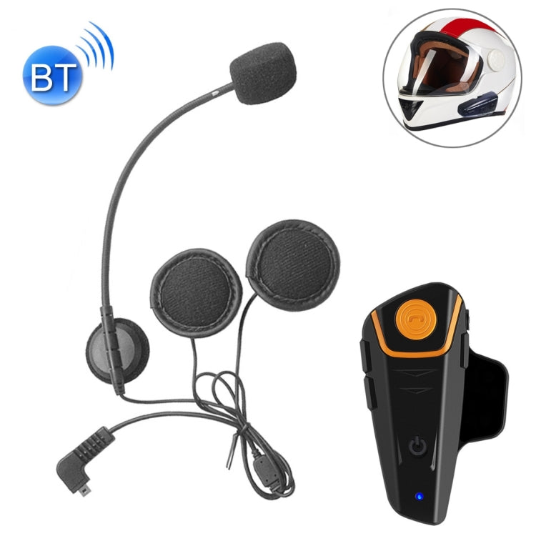 BT-S2 Single 2.4GHz Bluetooth V3.0 Intercom Headset for Motorcycle Helmet, Auto Answer, Support FM, Intercom Distance Up to 1000m, BT-S2 Single