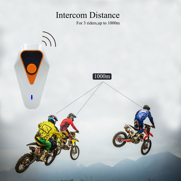 Interfono Bluetooth Moto WT002 1000m IPX5 Full Duplex