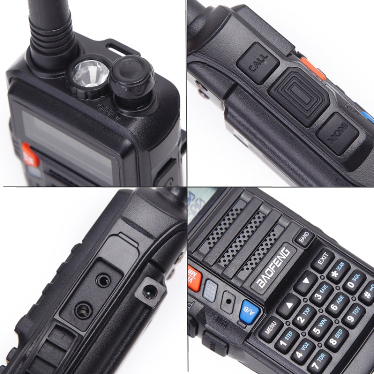 Baofeng BF-UV5R Plus S9 FM Interphone Walkie Talkie portatile, presa americana, Black, US Plug, Red, US Plug, Silver, US Plug