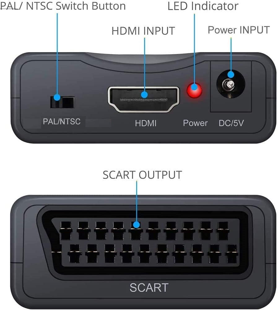 Convertitore audio/video da SCART a HDMI HD Blu-Ray L024