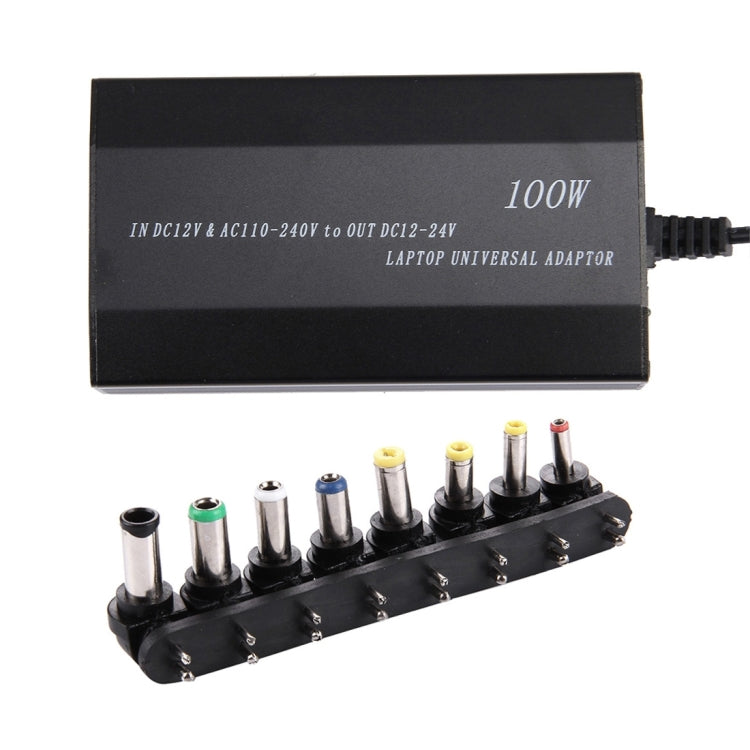 Caricabatterie universale per laptop e notebook da 100 W con caricatore per auto e adattatore di alimentazione CA e 8 adattatori di alimentazione e 1 porta USB per Samsung, Sony, Asus, Acer, IBM, HP, DELL, presa americana, US Plug