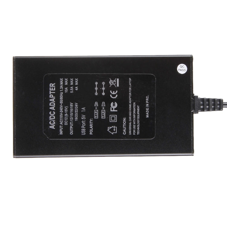 Caricabatterie universale per laptop e notebook da 100 W con caricatore per auto e adattatore di alimentazione CA e 8 adattatori di alimentazione e 1 porta USB per Samsung, Sony, Asus, Acer, IBM, HP, DELL, presa UK, AU Plug, EU Plug, UK Plug