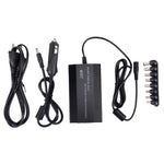 Caricabatterie universale per laptop e notebook da 100 W con caricatore per auto e adattatore di alimentazione CA e 8 adattatori di alimentazione e 1 porta USB per Samsung, Sony, Asus, Acer, IBM, HP, DELL, presa UK, AU Plug, EU Plug, UK Plug