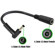 Cavo di prolunga di alimentazione CC da 15 cm, adattatore maschio-femmina a gomito da 4,5 x 3,0 mm per HP, 4.5 x 3.0mm