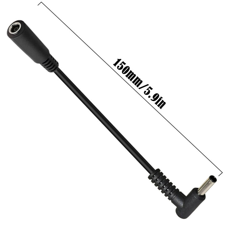 Cavo di prolunga di alimentazione CC da 15 cm, adattatore maschio-femmina a gomito da 4,5 x 3,0 mm per HP, 4.5 x 3.0mm