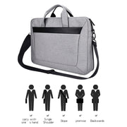Borsa per laptop espandibile portatile resistente all'usura impermeabile in tessuto Oxford DJ06 per laptop da 14,1 pollici, con tracolla staccabile, 14.1 inch
