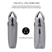 Borsa per laptop espandibile portatile resistente all'usura impermeabile in tessuto Oxford DJ06 per laptop da 14,1 pollici, con tracolla staccabile, 14.1 inch
