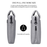 Borsa per laptop espandibile portatile resistente all'usura impermeabile in tessuto Oxford DJ06 per laptop da 15,4 pollici, con tracolla staccabile, 15.4 inch