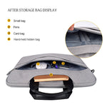 Borsa per laptop resistente all'usura impermeabile in tessuto Oxford DJ08 per laptop da 13,3 pollici, con maniglia nascosta, tirante per bagagli e tracolla regolabile, 13.3 inch