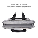 Borsa per laptop resistente all'usura impermeabile in tessuto Oxford DJ08 per laptop da 14,1 pollici, con maniglia nascosta, tirante per bagagli e tracolla regolabile, 14.1 inch