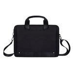 Borsa per laptop resistente all'usura impermeabile in tessuto Oxford DJ08 per laptop da 15,4 pollici, con maniglia nascosta, tirante per bagagli e tracolla regolabile, 15.4 inch