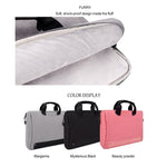 Borsa per laptop resistente all'usura impermeabile in tessuto Oxford DJ08 per laptop da 15,4 pollici, con maniglia nascosta, tirante per bagagli e tracolla regolabile, 15.4 inch