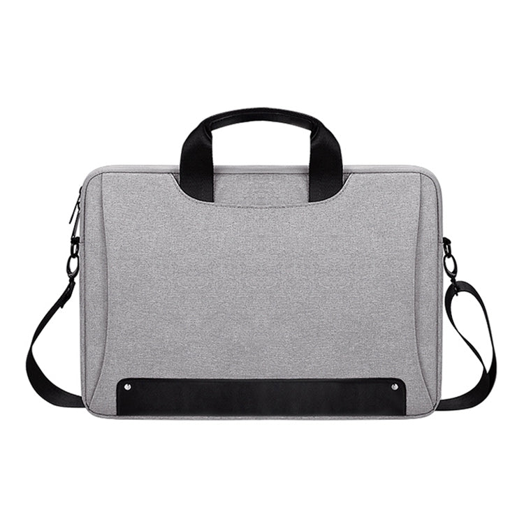 Borsa per laptop resistente all'usura impermeabile in tessuto Oxford DJ08 per laptop da 15,4 pollici, con maniglia nascosta, tirante per bagagli e tracolla regolabile, 15.4 inch