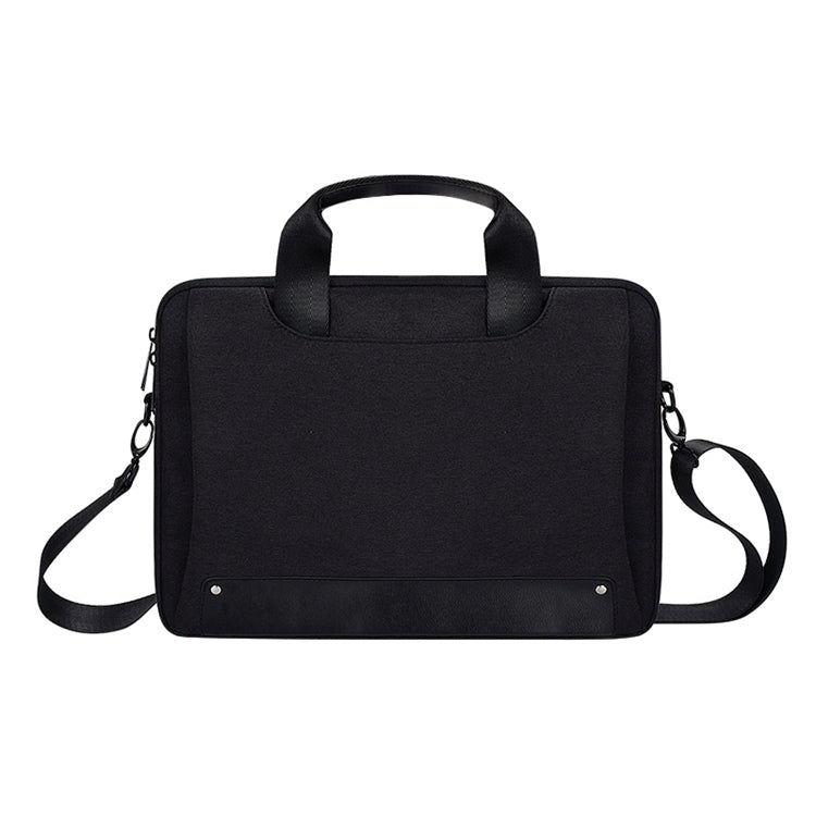 Borsa per laptop resistente all'usura impermeabile in tessuto Oxford DJ08 per laptop da 15,6 pollici, con maniglia nascosta, tirante per bagagli e tracolla regolabile, For 15.6 inch, 15.6 inch