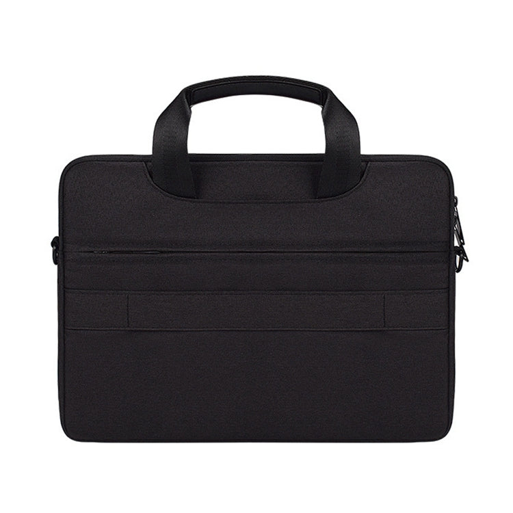Borsa per laptop resistente all'usura impermeabile in tessuto Oxford DJ08 per laptop da 15,6 pollici, con maniglia nascosta, tirante per bagagli e tracolla regolabile, For 15.6 inch, 15.6 inch